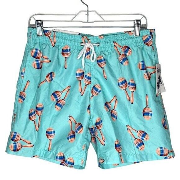 Trucks Swin Shorts Mens Medium Seafoam Green‎ Maracas Swim Truncks Pool Beach - Picture 1 of 6